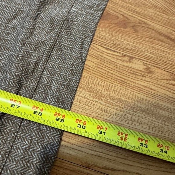 Rhoback Men's Quarter Zip Golf Herringbone Brown Active Size 2XL XXL - Picture 6 of 6